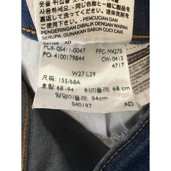 Levi's Jeans Women Size 4/27 Blue Skinny Demi Curve Modern-Rise Dark Wash Denim - Picture 9 of 9